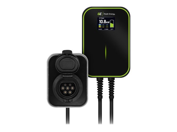 Green Cell EV15RFID - Nero - Parete - Alluminio - LCD - AC - Type 2