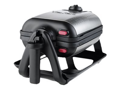 TEFAL WM756D - 2 waffle - Rettangolare - Nero - Acciaio inox - Acciaio inox - 1200 W - 10 cm