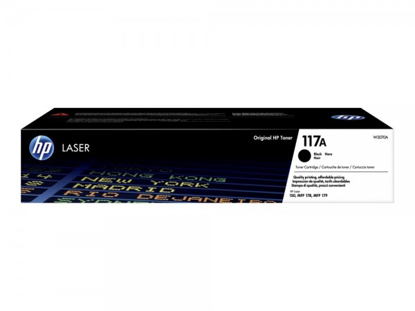 HP Cartuccia toner nero per stampante laser originale 117A - 1000 pagine - Nero - 1 pz