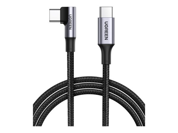 Ugreen US334 USB-C auf 100W Ladekabel 1x Winkelstecker Nylon-Ummantelung Aluminium - Cavo - Digitale