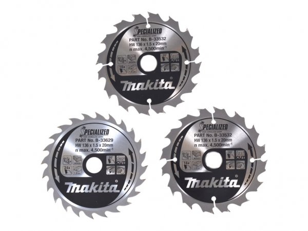 Makita B-33897 - Legno - 13,6 cm - 2 cm - 1,5 mm - 3 pz