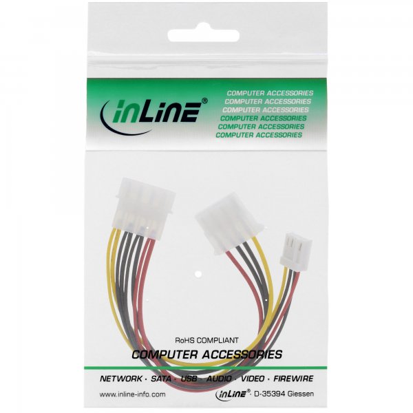 InLine Cavo di alimentazione a Y - da 1x 5,25“ a 1x 3,5" 1x 5,25” - 0,20m