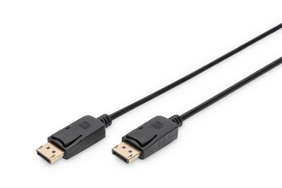DIGITUS Cavo di collegamento DisplayPort - 2 m - DisplayPort - DisplayPort - 1920 x 1080 Pixel - Ner