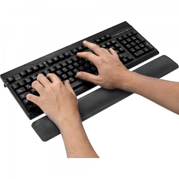 InLine Keyboard Pad - poggia polsi in gel per tastiera - Nero - 464x60x23mm