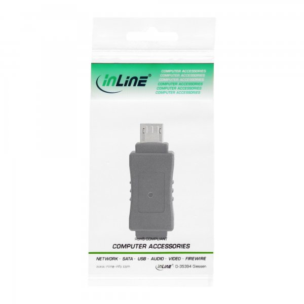 InLine Adattatore USB 2.0 Micro B maschio / Mini B femmina 5pin