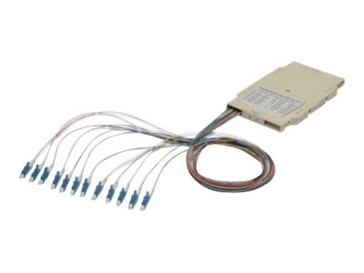 DIGITUS Cassetta di giunzione con 12 spiraline - pre-assemblata - LC - OS2 - LC - Multicolore - Moda