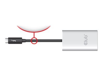 Club 3D Thunderbolt™ 3 to Displayport™ 1.2 Dual Monitor 4K 60Hz - 2x DisplayPort - 5120 x 2880 Pixel