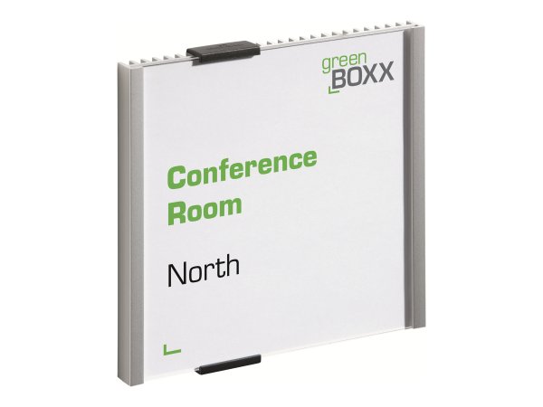 Durable INFO SIGN - Supporto per segnale - 15 x 15cm - Acrilico - Alluminio - Argento - 149 mm - 148