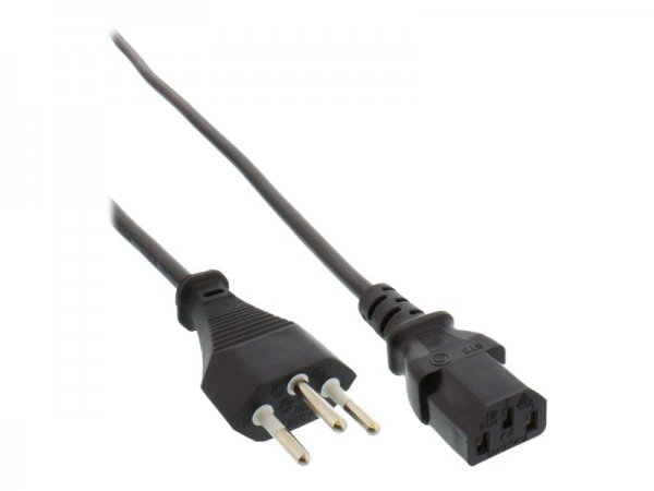 InLine Cavo alimentazione Internazionale - spina Svizzera presa IEC320-C13 - 1m