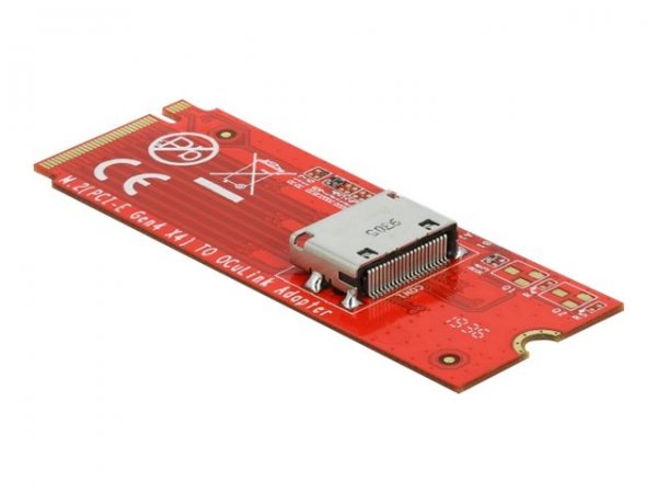 Delock M.2 Chiave M per 1 x OCuLink SFF-8612 Converter - M.2 - SFF-8612 - PCIe 4.0 - Cina - 64 Gbit/