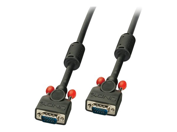 Lindy 36371 - 0,5 m - VGA (D-Sub) - VGA (D-Sub) - Maschio - Maschio - Nero