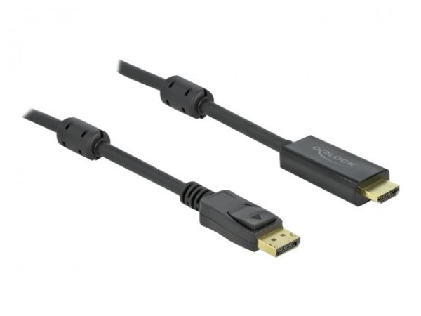 Delock DisplayPort attivo 1.2 a cavo per HDMI 4K 60 Hz da 1 m - 1 m - HDMI tipo A (Standard) - Displ