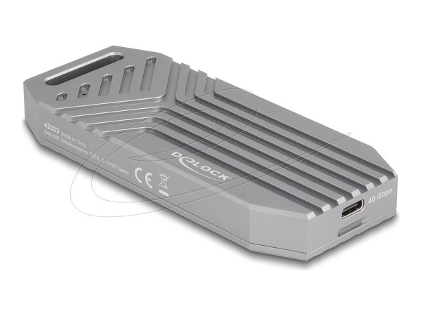 Delock m.2 NVMe SSD Gehäuse USB 40 Gbps - werkzeugfrei - Alloggiamento - USB Typ C
