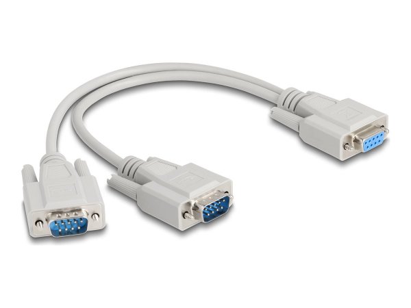 Delock Adapter Y Kabel D Sub BU/2x ST mit Schrauben - Adattatore