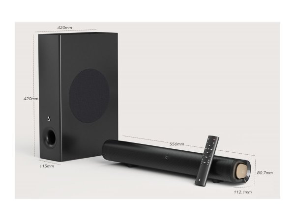 Creative Labs Creative Stage Pro Soundbar - Subwoofer - 2.1