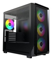 MONTECH X5M PC-Gehäuse Midi-Tower Micro-ATX ARGB Tempered Glass - schwarz B - Midi/minitower