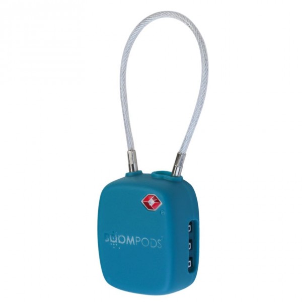 BOOMPODS LOCK TSA Bag Tracker Ocean Blue