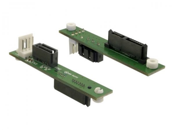 Delock Adapter SATA Slimline > SATA - SATA 7-pin - SATA 7-pin + Molex (4-pin)