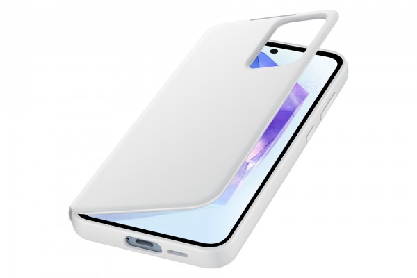 Samsung Galaxy A55 Smart View Wallet Case White