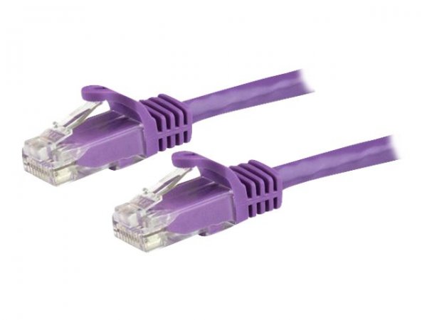 StarTech.com Cat6 Cable - Purple Patch Cord - Snagless RJ45 Connectors - Cavo - Rete