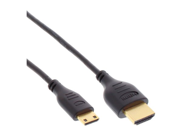 InLine Cavo mini HDMI 2.0 - Super Slim A/C - Ethernet, - 4K2K - 4K3D - 1m - Premium