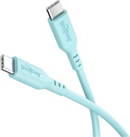 Goobay USB-C Kabel USB 2.0 PD 60W türkis Silikon 480Mbit/s - Cavo - Digitale/dati