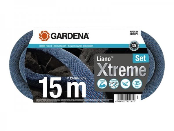 Gardena Liano - 15 m - Sul suolo - Nero - Blu - Grigio - Cloruro di polivinile (PVC) - 35 bar - 1,3