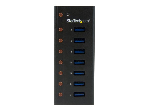 StarTech.com HUB USB 3.0 a 7 porte con case metallico - Perno e concentratore USB 3.0 desktop/montab