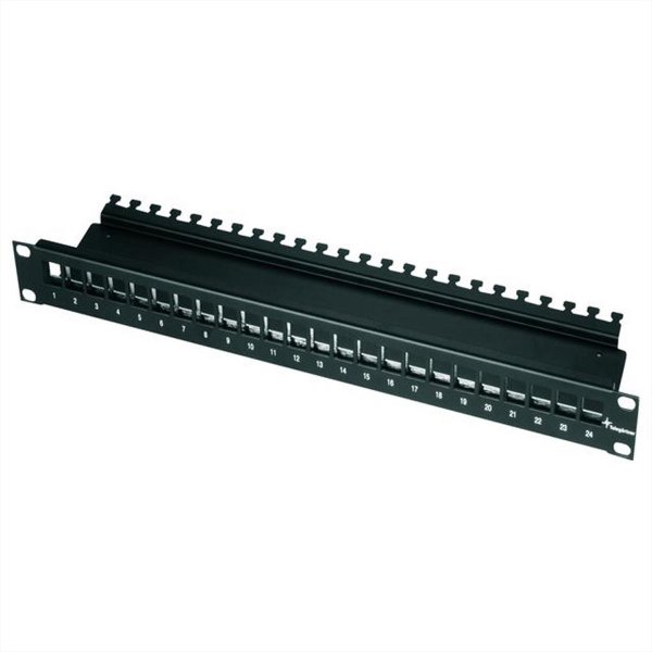 Telegärtner Karl Gärtner 19" Modulträger 1HE schwarz - Patch panel