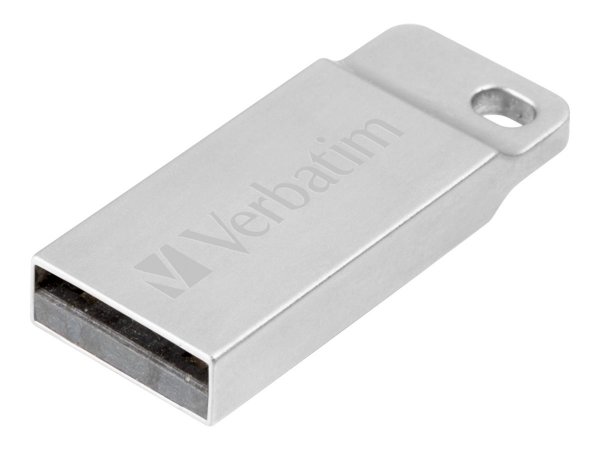 Verbatim Metal Executive - Memoria USB da 64 GB - Argento - 64 GB - USB tipo A - 2.0 - Senza coperch