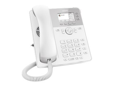 Snom IP-Telefon D717 weiß 2.7''/2xLAN/6xSIP/USB - Telefono voip - Voice over ip