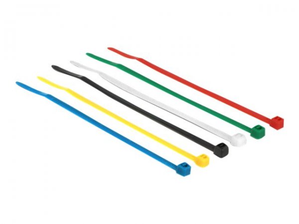 Delock Kabelbinder 100Stk farbig