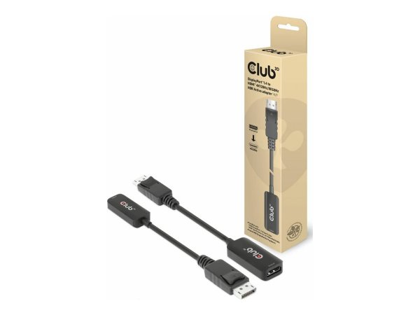 Club 3D Adapter DisplayPort 1.4> Hdmi** 4K120Hz/8K60Hz Hdr aktiv - Adattatore - Digitale/display/vid