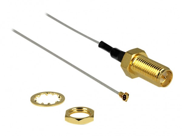 Delock 88815 - 0,2 m - MHF IV (I-PEX) - RP-SMA - Grigio