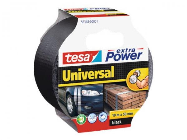 Tesa extra Power Universal - Nero - Fissare - Artigianato - Segnare - Riparazione - Metallo - Legno