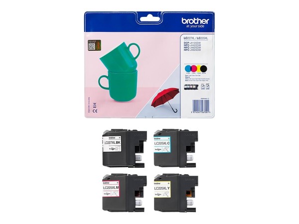 Brother LC-227XLVALBP - Nero - Ciano - Magenta - Giallo - 4 pz - 1200 pagine - 1200 pagine - Confezi