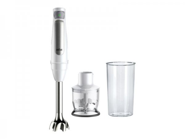 Braun MultiQuick 7 MQ7020 WH - Frullatore ad immersione - 0,6 L - 1,2 m - 1000 W - Bianco