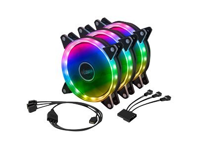 Akasa VEGAS AR7 - Dissipatore di calore/Radiatore - 12 cm - 1500 Giri/min - 23,8 son - Nero - Traspa
