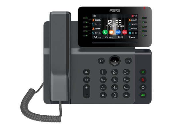 Fanvil V65 - IP Phone - Nero - Cornetta cablata - In-band - Out-of band - Info SIP - 20 linee - 2000