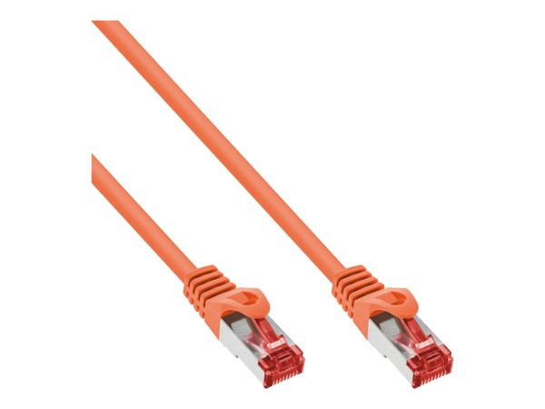 InLine Cavo patch - S/FTP (PiMf) - Cat.6 - 250MHz - PVC - rame - arancione - 25m