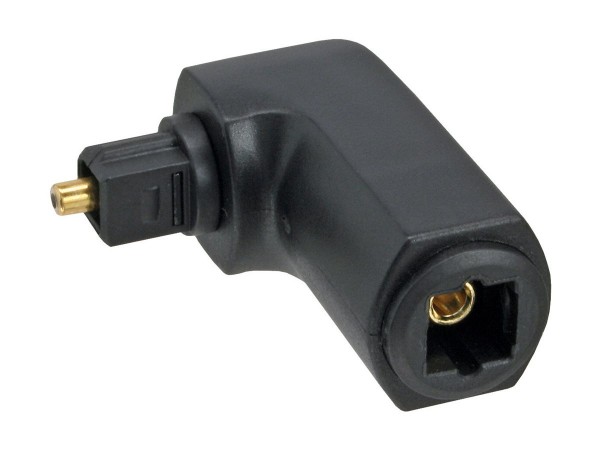 InLine Adattatore Toslink f./m. - angolo 90° - accoppiatore audio ottico digitale