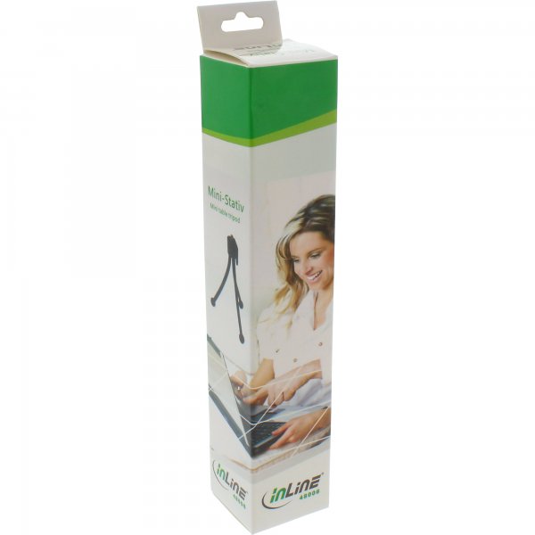 InLine Treppiedi Mini12,5cm - gambe flessibili - nero