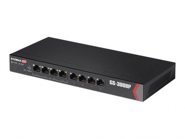 Edimax GS-3008P - Gestito - Gigabit Ethernet (10/100/1000) - Full duplex - Supporto Power over Ether