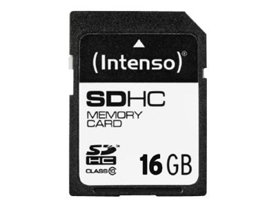 Intenso 3411470 - 16 GB - SDHC - Classe 10 - 25 MB/s - Resistente agli urti - A prova di temperatura