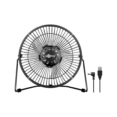 GOOBAY Mini Ventilatore USB 8” Nero