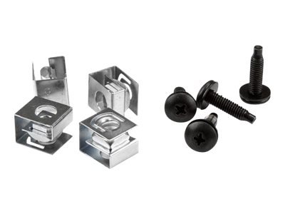 StarTech.com Viti e Dadi con clip di fissaggio per Rack Server 10-32 - confezione da 50 - Kit di vit