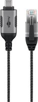 Goobay Ethernet Adapter Cable USB C 3.2 Gen2 to RJ45 Slim - Cavo - Digitale/dati