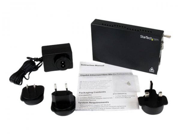 StarTech.com Convertitore multimediale in fibra Gigabit Ethernet con slot SFP aperto - 1250 Mbit/s -