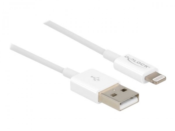 Delock USB Daten- und Ladekabel für iPhone iPad iPod weiß - Cavo - Digitale/dati