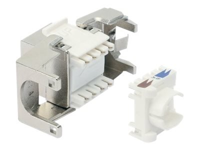 Intellinet 771887 - Piatto - Argento - RJ-45 - Femmina - Oro - Cat8.1